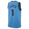 NBA Mænd Trøje Los Angeles Clippers James Harden 2024-25 Nike City Edition Blå Swingman